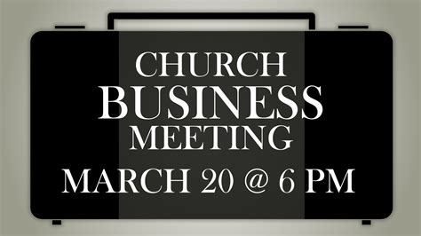 Church Business Meeting