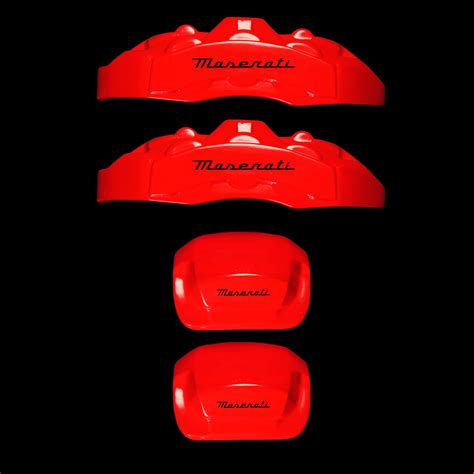Custom Brake Caliper Covers For Maserati In Red Color Set Of 4 War