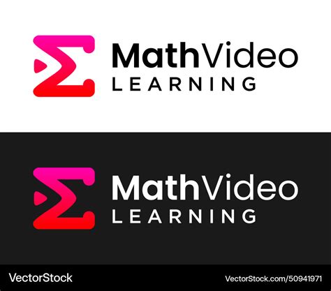 Math Logo Royalty Free Vector Image Vectorstock