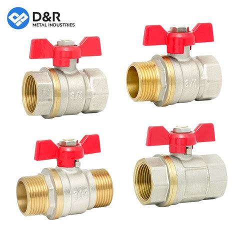 Brass Gas Ball Valve With Butterfly Handle In Brass Ball Valves China