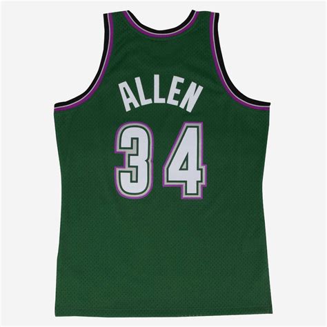 Mitchell And Ness Ray Allen Milwaukee Bucks Alternate 1996 97 Swingman Jersey