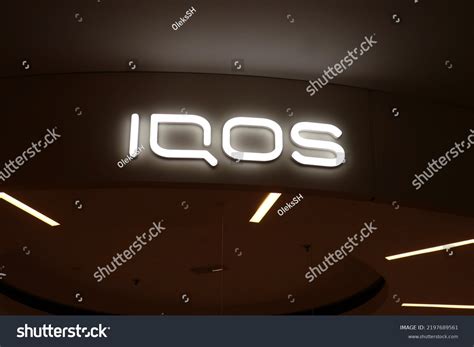 Iqos Signage Logo Heated Tobacco Electronic Stock Photo 2197689561 ...