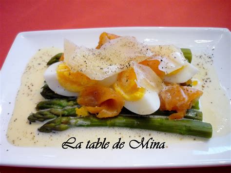 Asperges saumon fumé et leur sauce hollandaise La table de Mina