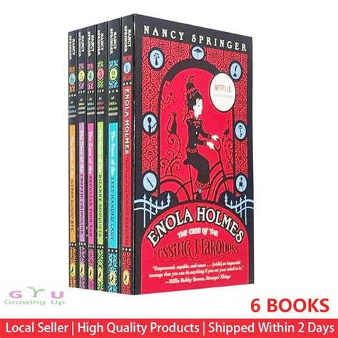 GU SG Stock An Enola Holmes Mystery Series 6 Books Collection Set