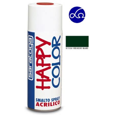 Vernice Spray Happy Color Saratoga Ml Verde Muschio Alfaeomegashop