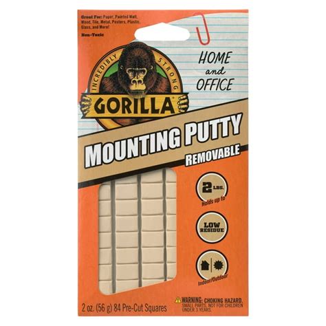 8 Pack Gorilla® Mounting Putty