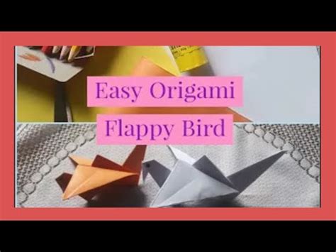 How To Make Easy Origami Flappy Bird YouTube