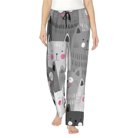 Haiem Cats Group Women S Pajama Pants Ultra Lightweight Pjs Bottoms