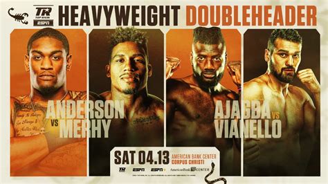 Jared Anderson vs Ryad Merhy Results Live, Fight Card, Time