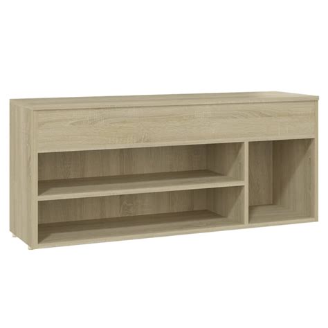 Vidaxl Shoe Bench Sonoma Oak X X Cm Engineered Wood Vidaxl Ie