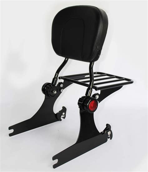 Amazon Httmt Asbb T Adjustable Backrest Sissy Bar W Luggage