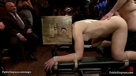 Brunette Slave Cheyenne Jewel Bound Down On Knees And Gagged With Fist