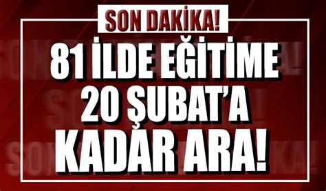 Beyaz Gazete On Twitter T Rkiye Genelinde Okullar Ubat A Kadar