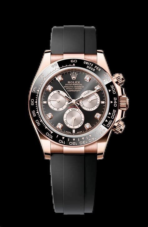 Rolex Cosmograph Daytona Everose Gold Ln Black Sundust Diamond