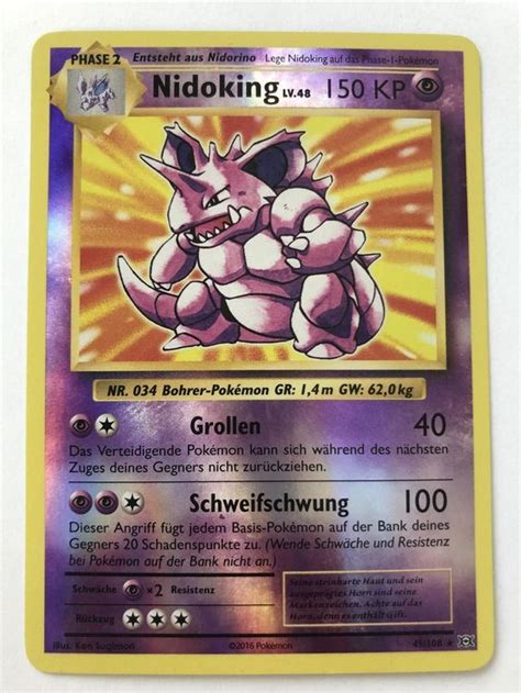 Nidoking Reverse Holo Pokemon TCG Kaufen Auf Ricardo