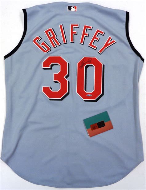 Lot Detail Ken Griffey Jr Autographed Authentic Reds Jersey