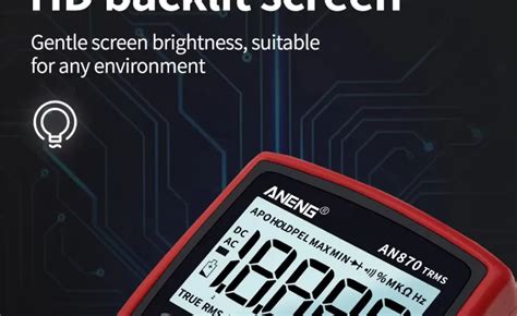 Aneng AN870 Multimeter Tested Manual PDF