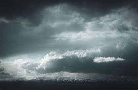 Premium Photo Dark Sky And A Sharp Black Cloud Before The Rain