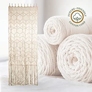 Amazon LIVALAYA Macrame Curtain Wall Hanging With Tie 78 X 50