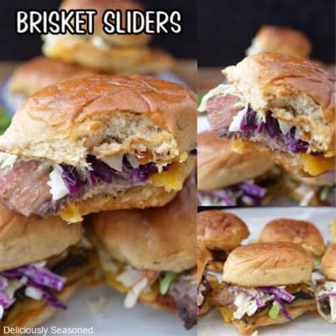 Brisket Sliders Easy Leftover Brisket Recipe Deliciously Seasoned