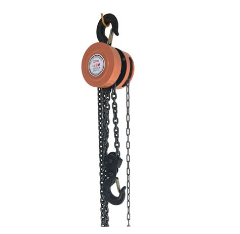 Triple Spur Geared Hand Chain Pulley Block Ton High Operating Efficiency