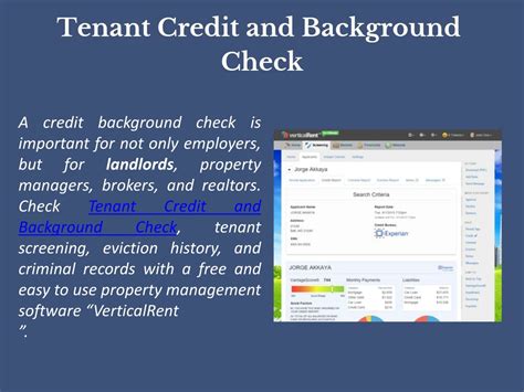 PPT Tenant Credit And Background Check PowerPoint Presentation Free