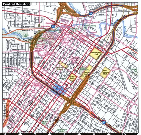 Houston City Road Map For Truck Drivers Area Town Toll Free Highways