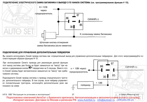 Схема подключения сигнализации апс