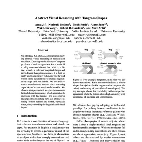 Abstract Visual Reasoning With Tangram Shapes Acl Anthology