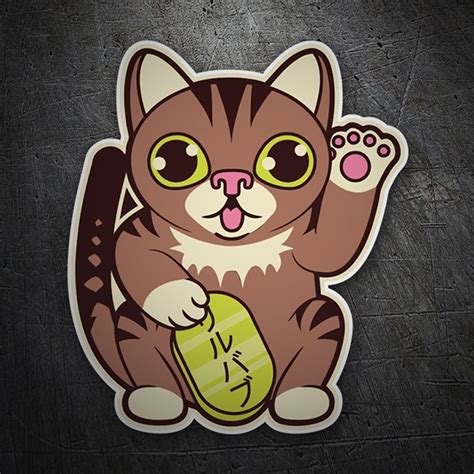 Sticker Chinese Cat Greeting