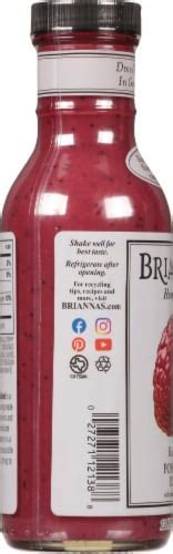 Briannas® Raspberry Poppy Seed Dressing 12 Fl Oz Frys Food Stores