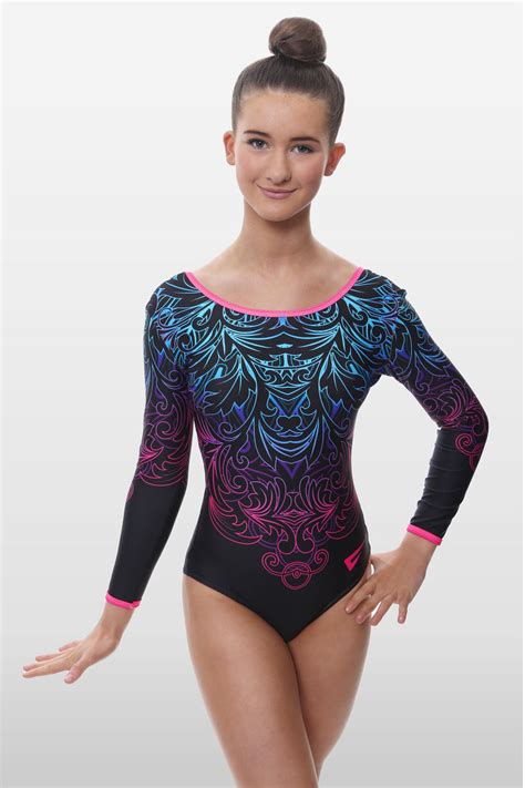 Mimas Neon Long Sleeve Girls Gymnastics Leotard Velocity Pro Sport