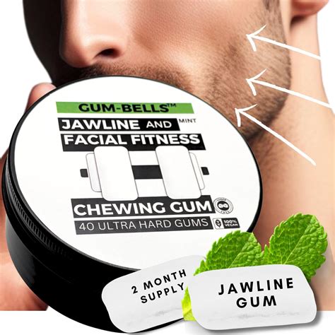 Amazon Jawliner Fitness Chewing Gum Months Pack Jawline Sugar