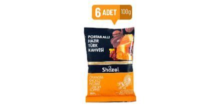 Shazel Portakallı Hazır Türk Kahvesi 100 gr X 6 Adet AROMALI Fiyatı