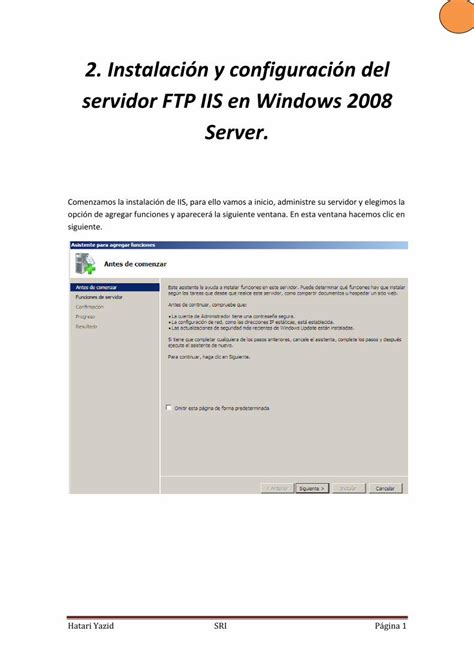 PDF 2 Instalación y configuración del servidor FTP IIS en