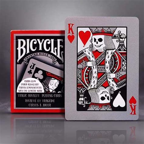 Bicycle Tragic Royalty Playing Cards Naipecoleccion Glow Under