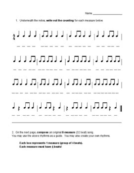 20 Rhythm Counting Worksheet Pdf Worksheet From Home 20 Rhythm