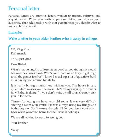 7th Grade Letter Writing Sample Letter Writing Samples Essay Writing Skills Informal Letter