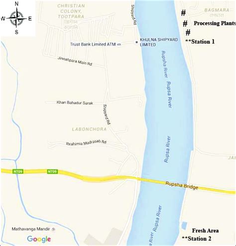 map   site google map  scientific diagram