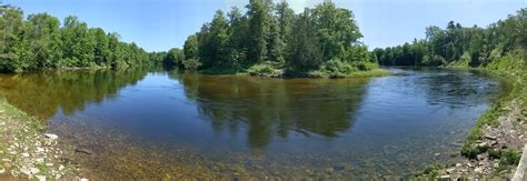 Ausable River In Oscoda Mi Rmichigan