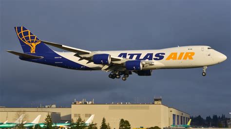 Atlas Air Boeing 747 8 Cargo Airplane Catches Hearth Mid Air Makes