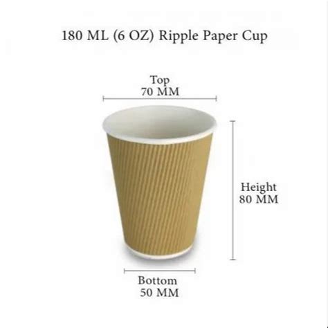 180 Ml Paper Cup At ₹ 115piece Hot Drink Paper Cup In Visakhapatnam