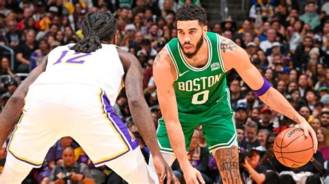 Boston Celtics Se Qued Con La Victoria Ante Los Angeles Lakers En El