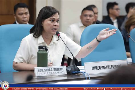 Sara Duterte Refuses To Take Oath At House Hearing Cebu Daily News