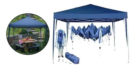 Gazebo Autoarmable Plegable Acero X Con Techo Autoplegable