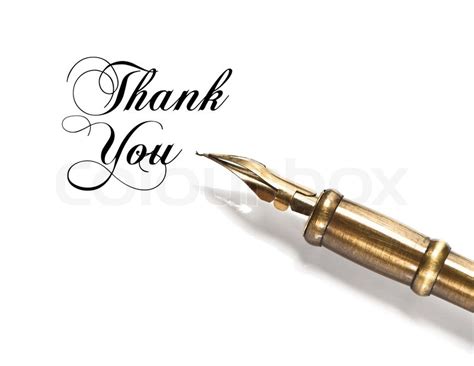 Thank You vintage ink pen | Stock image | Colourbox