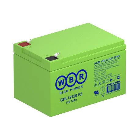 WBR GPL 12120 - аккумуляторная батарея для ИБП 12V-12Ah