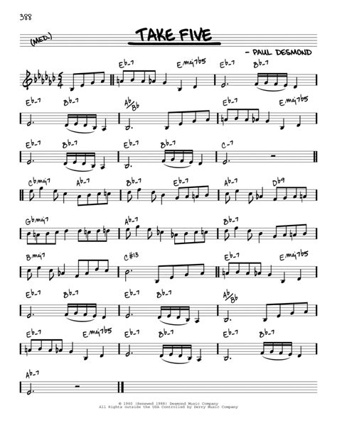 Take Five Reharmonized Version Arr Jack Grassel By Jack Grassel