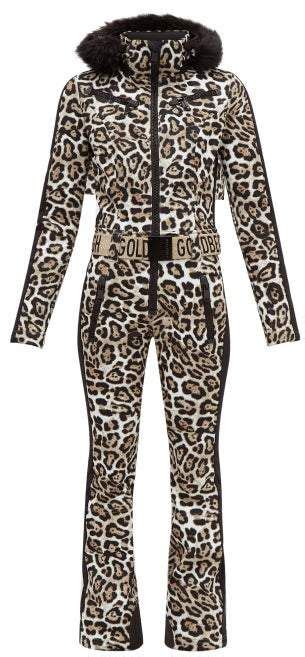 Goldbergh Cougar Technical All In One Ski Suit Womens Leopard