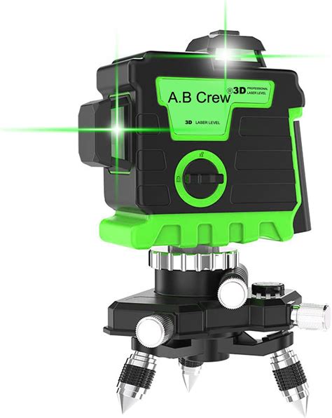 Laser Level 3D Green Line Self Leveling Rotary 12 Lines 360 Degree